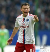 Fussball, 1. Bundesliga  Saison 2014/2015: Hamburger SV - Borussia Moenchengladbach