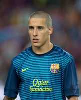 FUSSBALL Primera Division/Super Cup 2012: Cristian Tello (Barca)