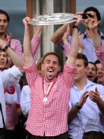 Fussball 1. Bundesliga :  JUBEL Franck Ribery (FC Bayern Muenchen)