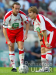 FUSSBALL 1. Bundesliga: Koeln, LOTTNER und VORONINam Ball