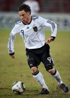 FUSSBALL LAENDERSPIEL U20: Deutschland, BAECKER Einzelaktion