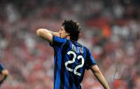 Fussball Champions League Finale: JUBEL Diego Milito (Inter)