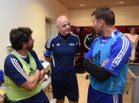 FIFA Praesident Gianni Infantino (Schweiz) erster Tag im Home of Fifa