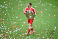 Fussball 1. Bundesliga  2007/2008  Meister FC Bayern Muenchen Ribery