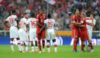 Fussball 1. Bundesliga Saison 11/12: FC Bayern Muenchen - VfB Stuttgart