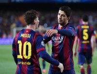 Fussball CHL 14/15 Halbfinale: JUBEL FC Barcelona