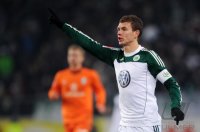 Fussball: 1. Bundesliga Saison 2010/2011: Wolfsburg, DZEKO