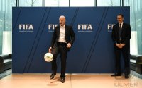 FIFA Praesident Gianni Infantino (Schweiz) erster Tag im Home of Fifa