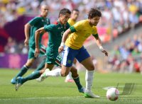 FUSSBALL Olympia 2012 FINALE: Brasilien - Mexiko