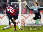 Fussball 1. Bundesliga: Stuttgart - Muenchen, Tor Santa Cruz