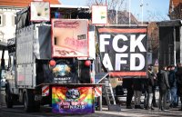 Gegendemo zum Landesparteitag der AfD in der Statthalle Hechingen (Zollernalbkreis)