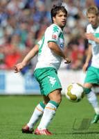 Fussball 1. Bundesliga: Bremen, DIEGO am Ball
