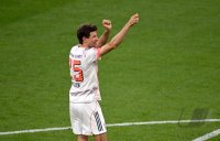Fussball 1. Bundesliga 24/25: FC Bayern Fans verabschieden Thomas Mueller mit einer Choreo