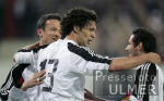 FUSSBALL  Lnderspiel Testpiel Deutschland - Belgien JUBEL; Michael Ballack (GER)