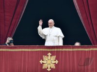 Rom;  Papst Franziskus I. spricht den Urbi Et Orbi Segen
