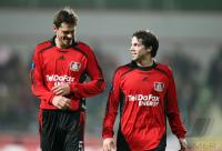 Fussball UEEA CUP: Leverkusen, FRIEDRICH und CASTRO