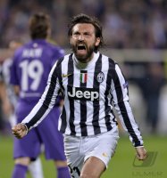 Fussball Europa League Saison 2013/2014: JUBEL Andrea Pirlo (Juventus Turin)