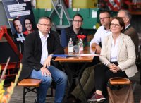 Politik, Wahlkampf CDU; Staatsministerin Annette Widmann - Mauz und Norbert Lins