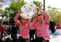 Fussball 1. Bundesliga : Danijel Pranjic, Ivica Olic (v. li., FCB)