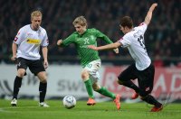 Fussball 1. Bundesliga  Saison 11/12:  SV Werder Bremen - Borussia Moenchengladbach