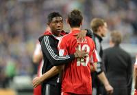 Fussball Champions League Finale: David Alaba, Miroslav Klose (v. li., FCB)