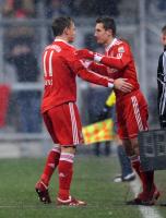 Fussball 1. Bundesliga : Auswechslung von Ivica Olic fuer Miroslav Klose (FCB)