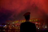 FUSSBALL  Olympia 2008  EROEFFNUNGSFEIER Polizei