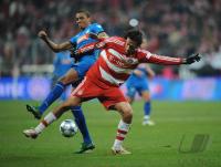 Fussball 1. BL Bayern-Hoffenheim; Zweikampf