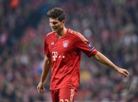 FUSSBALL INTERNATIONAL  CHL HALBFFINALE 11/12: Mario Gomez (FC Bayern Muenchen)