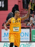 Basketball 1. Bundesliga 15/16 Hauptrunde: Walter Tigers Tuebingen - MHP RIESEN Ludwigsburg