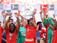 Fussball 1. Bundesliga Saison 18/19: Meister FC Bayern Muenchen