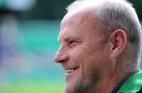 FUSSBALL, DFB Pokal 1. Hauptrunde: Trainer Thomas Schaaf (SV Werder Bremen)