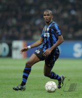 Fussball CHL  Saison 2010/2011:  Samuel Eto o (Inter Mailand)