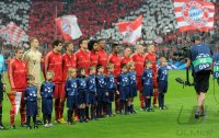 FUSSBALL INTERNATIONAL CHL HALBFINALE 12/13: Teambild FC Bayern Muenchen