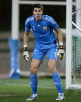 FUSSBALL INTERNATIONAL:  Torwart Costel PANTILIMON (Rumaenien)