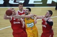 Basketball 1. Bundesliga 14/15 Hauptrunde:  Walter Tigers Tuebingen - FC Bayern Muenchen