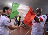 FUSSBALL SERIE A:  Meister 2011  AC Mailand;  JUBEL