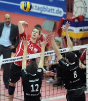 Volleyball  1. Bundesliga  10/11: ENBW TV Rottenburg -  RWE Volleys Bottrop