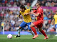 FUSSBALL Olympia 2012 Maenner: Brasilien - Weissrussland