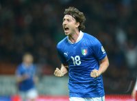 Fussball International WM Qualifikation 2014:  Jubel Riccardo Montolivo (Italien)