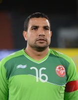 FUSSBALL INTERNATIONAL: Torwart Aymen MATHLOUTHI (Tunesien)