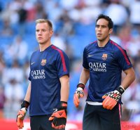 Fussball Primera Division El Clasico 14/15: Torwart Marc Andre ter Stegen (Barca)