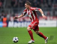 Fussball Champions League: Bastian Schweinsteiger (FC Bayern Muenchen)
