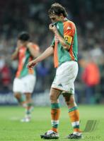 Fussball Champions League: Bremen - Barcelona, BAUMANN enttaeuscht