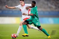 FUSSBALL  Olympia 2008   Halbfinale  Maenner   Nigeria - Belgien