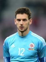 FUSSBALL INTERNATIONAL:  Torwart Etrit Berisha (Albanien)