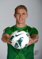 Fussball 1. Bundesliga, Saison 2012/2013, Werder Bremen: Nils Petersen im exklusiven Pressefoto ULMER Fotoshooting