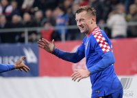 Fussball International Testspiel: JUBEL Ivica Olic (Kroatien)