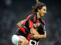 Fussball Champions League  Saison 2010/2011:  Ronaldinho, Zlatan Ibrahimovic (v. li., AC Mailand) , ENTT&acirc;&not;USCHT, ENTTAEUSCHT, ENTTAEUSCHUNG, ENTT&acirc;&not;USCHUNG, FRUST, FR