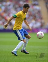 FUSSBALL Olympia 2012 FINALE: Brasilien - Mexiko